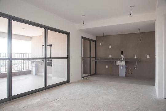 Sala de apartamento para alugar com 3 quartos, 113m² em Mirandópolis, São Paulo