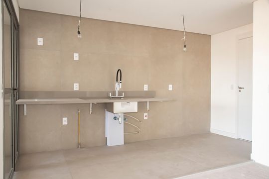 Cozinha de apartamento para alugar com 3 quartos, 113m² em Mirandópolis, São Paulo