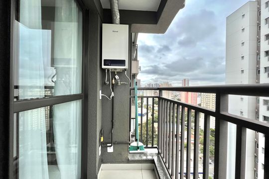 Varanda de apartamento à venda com 1 quarto, 29m² em Jardim Prudência, São Paulo