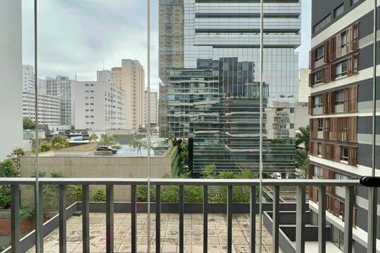 Varanda de kitnet/studio à venda com 1 quarto, 24m² em Cerqueira César, São Paulo