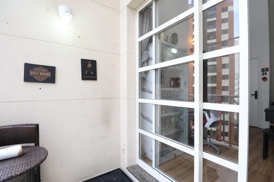 Varanda de apartamento à venda com 2 quartos, 78m² em Pompeia, São Paulo