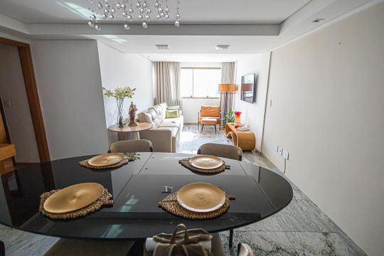 Sala de apartamento para alugar com 4 quartos, 104m² em Liberdade, Belo Horizonte