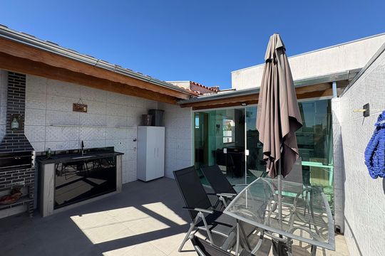 Cobertura gourmet/ lavanderia de apartamento à venda com 2 quartos, 100m² em Parque Erasmo Assunção, Santo André