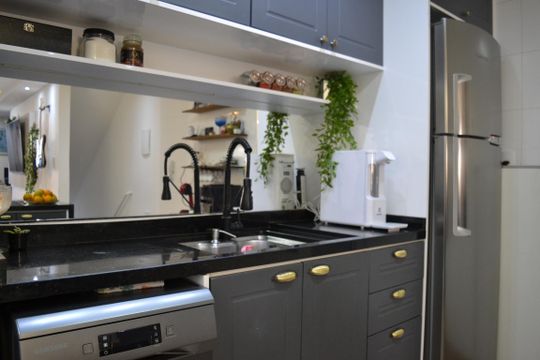 Cozinha de casa à venda com 3 quartos, 132m² em Parque das Nações, Santo André