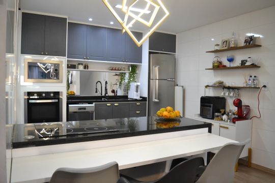 Cozinha de casa à venda com 3 quartos, 132m² em Parque das Nações, Santo André