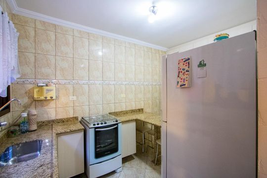 Cozinha de casa à venda com 3 quartos, 208m² em Vila Humaita, Santo André