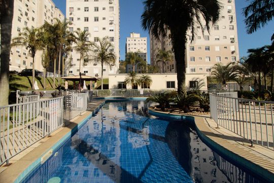 Área comum - Piscina de apartamento à venda com 2 quartos, 55m² em Morro Santana, Porto Alegre