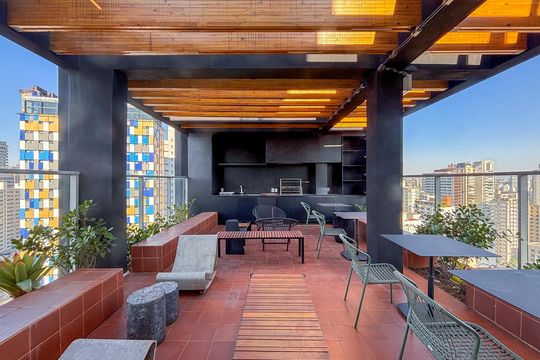 Área comum de kitnet/studio à venda com 1 quarto, 27m² em Cerqueira César, São Paulo