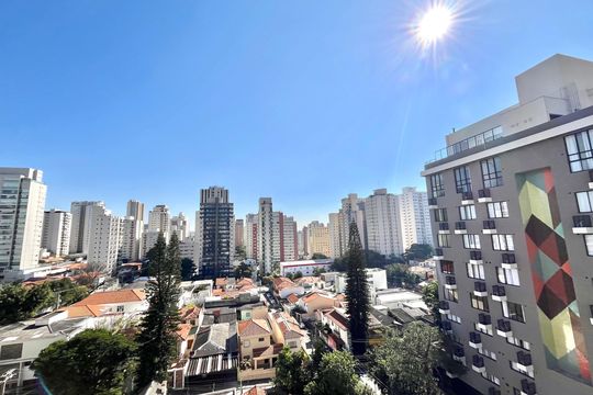 Vista da Suíte de apartamento à venda com 3 quartos, 225m² em Vila Clementino, São Paulo