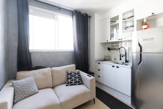 Sala de apartamento à venda com 1 quarto, 25m² em Santa Cecilia, São Paulo