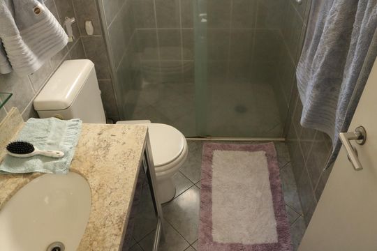 Banheiro da Suíte de apartamento à venda com 2 quartos, 129m² em Lapa, São Paulo