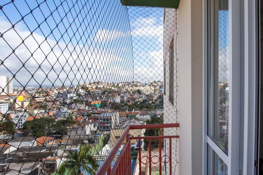Varanda da sala de apartamento à venda com 2 quartos, 66m² em Centro, Diadema