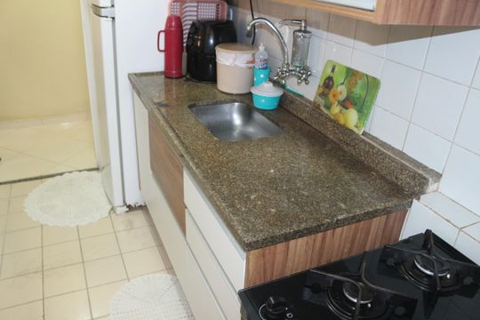 Cozinha de apartamento à venda com 2 quartos, 62m² em Vila Palmares, São Caetano do Sul