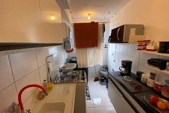 Cozinha de apartamento à venda com 2 quartos, 45m² em Jacarepaguá, Rio de Janeiro