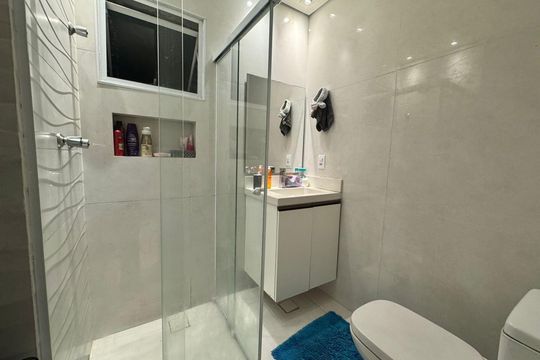 Banheiro de apartamento à venda com 3 quartos, 113m² em Ponte Grande, Guarulhos