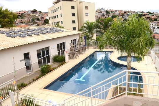 Área comum - Piscina de apartamento à venda com 2 quartos, 60m² em Nova Vista, Belo Horizonte
