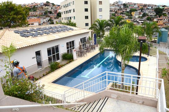 Área comum - Piscina de apartamento à venda com 2 quartos, 60m² em Nova Vista, Belo Horizonte