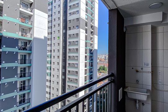 Varanda da Sala de apartamento à venda com 2 quartos, 40m² em Mooca, São Paulo