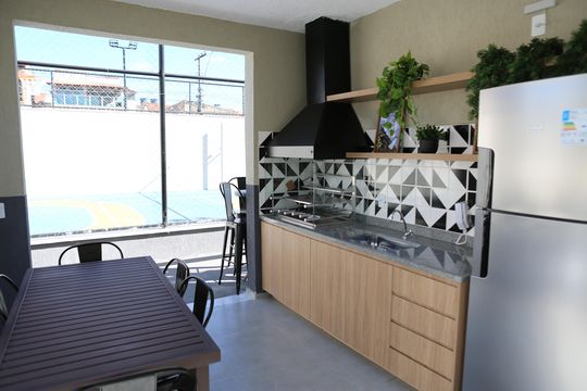 Área comum de apartamento para alugar com 2 quartos, 47m² em Novo Riacho, Contagem