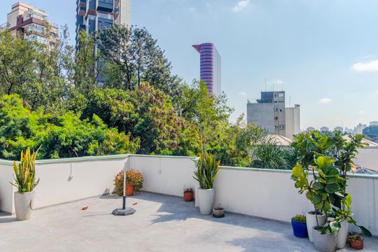 Área comum - Cobertura de apartamento para alugar com 1 quarto, 70m² em Pinheiros, São Paulo