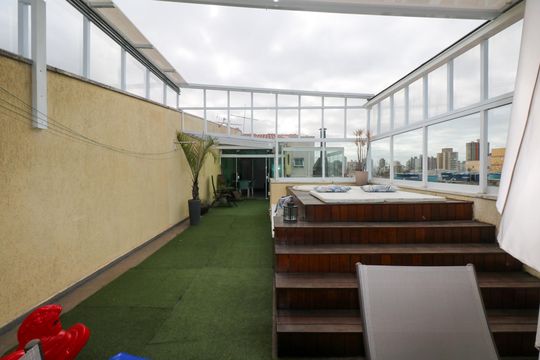 Cobertura e Área Gourmet de apartamento para alugar com 3 quartos, 166m² em Santa Maria, São Caetano do Sul