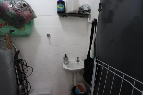 Banheiro de Serviço de apartamento à venda com 3 quartos, 106m² em Vila Prudente, São Paulo