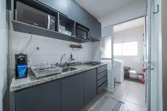 Cozinha de apartamento à venda com 2 quartos, 67m² em Vila Água Funda, São Paulo