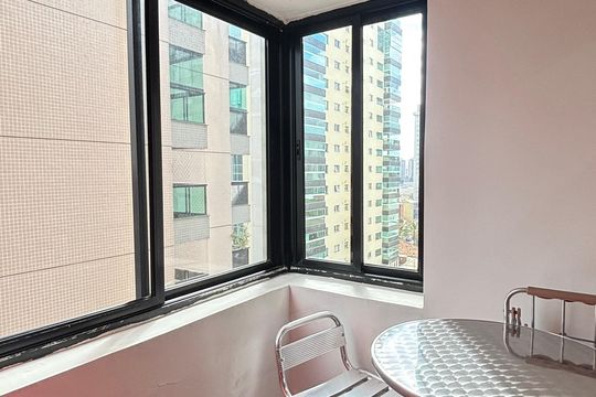 Varanda da Suíte de apartamento para alugar com 1 quarto, 97m² em Jardim, Santo André