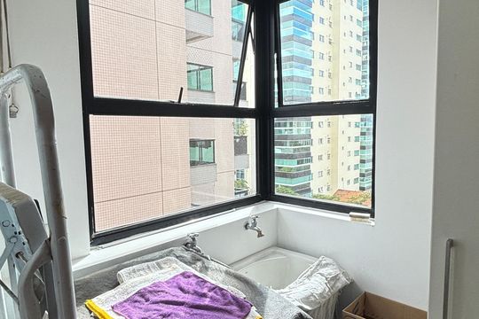 Área de Serviço de apartamento para alugar com 1 quarto, 97m² em Jardim, Santo André