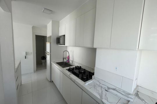 Cozinha de apartamento à venda com 2 quartos, 38m² em Vila Flora, Guarulhos