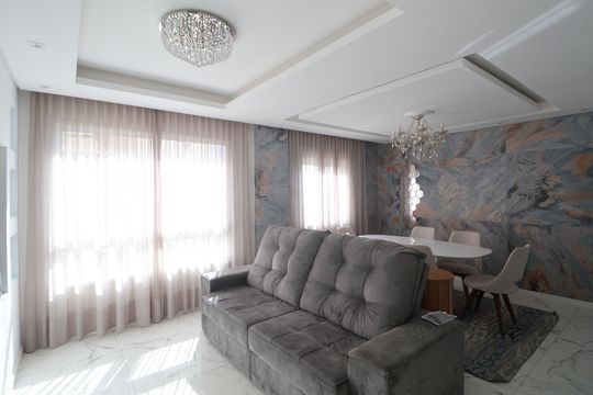 Sala de apartamento para alugar com 2 quartos, 76m² em Marechal Rondon, Canoas