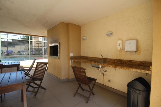 Área comum - Churrasqueira de apartamento para alugar com 2 quartos, 76m² em Marechal Rondon, Canoas