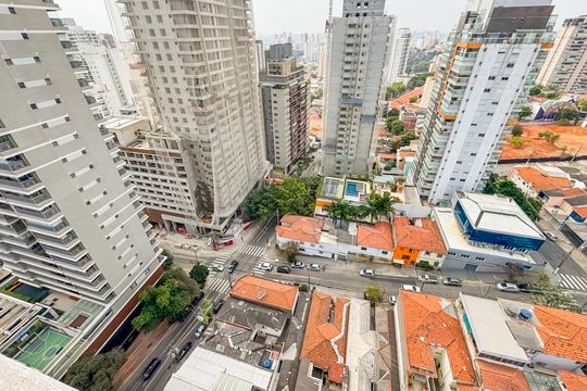 Vista da Varanda de kitnet/studio à venda com 1 quarto, 25m² em Vila Mariana, São Paulo