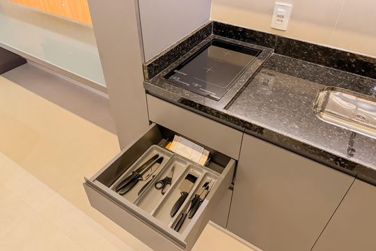 Cozinha de kitnet/studio à venda com 1 quarto, 25m² em Vila Mariana, São Paulo