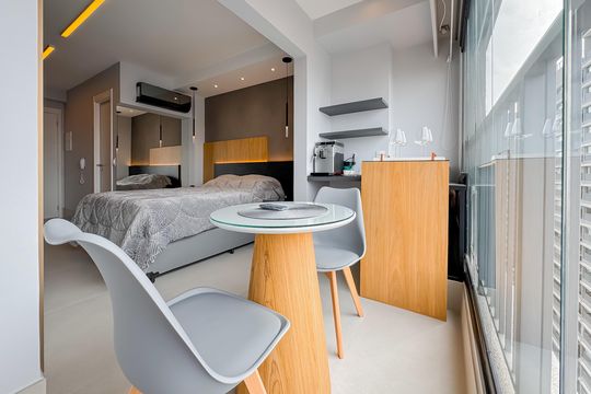 Varanda de kitnet/studio à venda com 1 quarto, 25m² em Vila Mariana, São Paulo