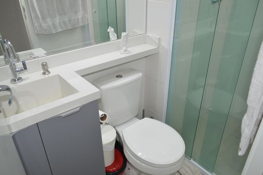 Banheiro de apartamento à venda com 2 quartos, 41m² em Cambuci, São Paulo