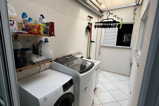 Área de Serviço de apartamento à venda com 2 quartos, 56m² em Vila Amabile Pezzolo, Santo André