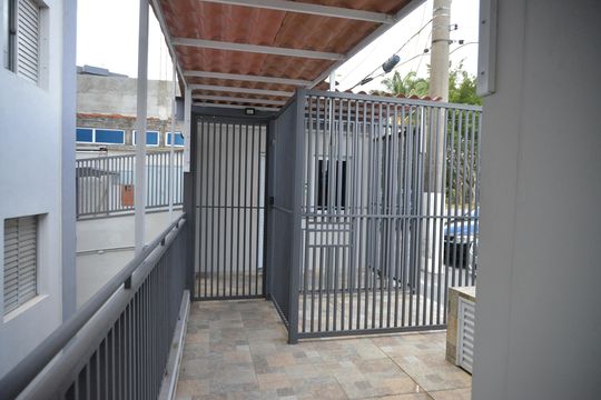 Portaria de apartamento à venda com 3 quartos, 70m² em Vila Bela Vista, Santo André