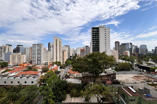 Vista de apartamento à venda com 1 quarto, 34m² em Vila Olímpia, São Paulo
