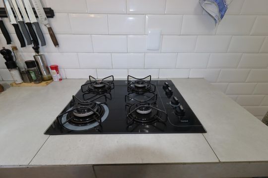 Cozinha - Cooktop de apartamento à venda com 2 quartos, 106m² em Vila Príncipe de Gales, Santo André