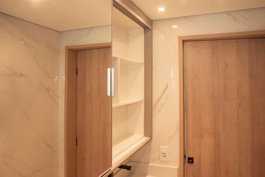 Banheiro de kitnet/studio à venda com 1 quarto, 60m² em Chácara Inglesa, São Paulo