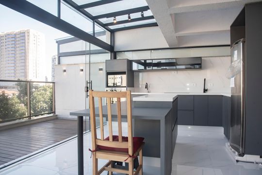 Cozinha de kitnet/studio à venda com 1 quarto, 60m² em Chácara Inglesa, São Paulo
