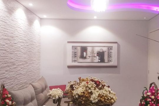Sala de apartamento para alugar com 2 quartos, 45m² em Jardim Riacho das Pedras, Contagem