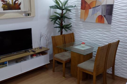 Sala de apartamento para alugar com 2 quartos, 60m² em Lidici (Justinópolis), Ribeirão das Neves
