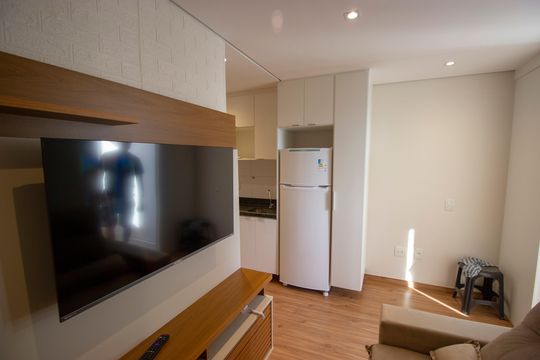 Cozinha de apartamento à venda com 1 quarto, 25m² em Asa Sul, Brasília