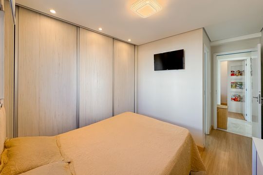 Suíte de apartamento à venda com 2 quartos, 55m² em Vila Independencia, São Paulo