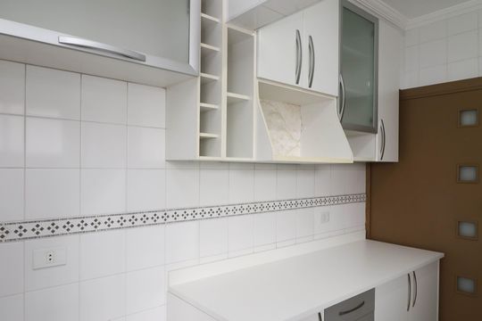 Cozinha - Armários de apartamento para alugar com 3 quartos, 106m² em Vila Augusta, Guarulhos