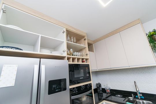 Cozinha - Armários de casa à venda com 2 quartos, 63m² em Parada de Lucas, Rio de Janeiro