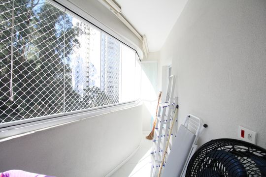 Varanda da Sala de apartamento à venda com 3 quartos, 80m² em Jardim Ampliacao, São Paulo