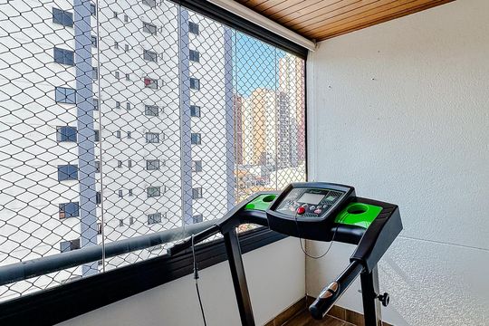 Varanda da Sala de apartamento à venda com 4 quartos, 82m² em Vila Regente Feijó, São Paulo